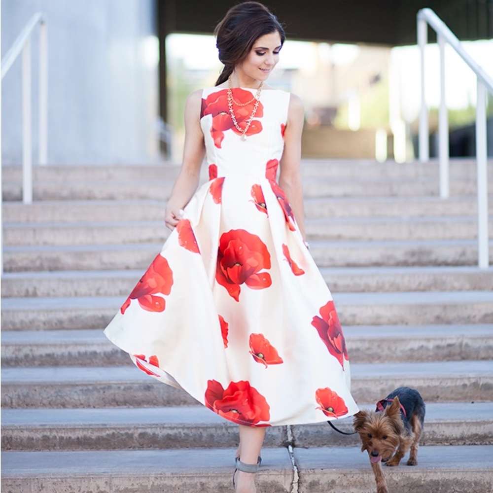 Chicwish floral dress xs